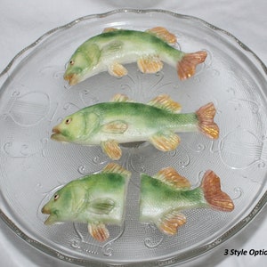 Fondant Fish Cake Topper - Fondant Bass - Fish Topper - Fondant Fishing - Fondant Trout - Fondant Fisherman - Fishing Theme - Fishing Cake