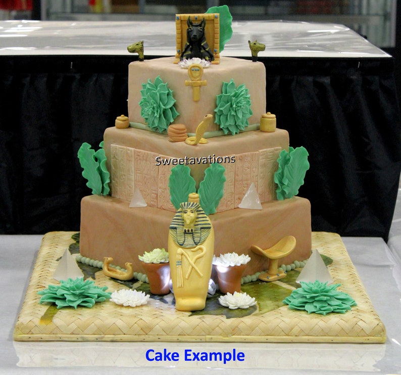 Fondant Anubis Cake Topper Anubis Topper Egyptian Cake Etsy