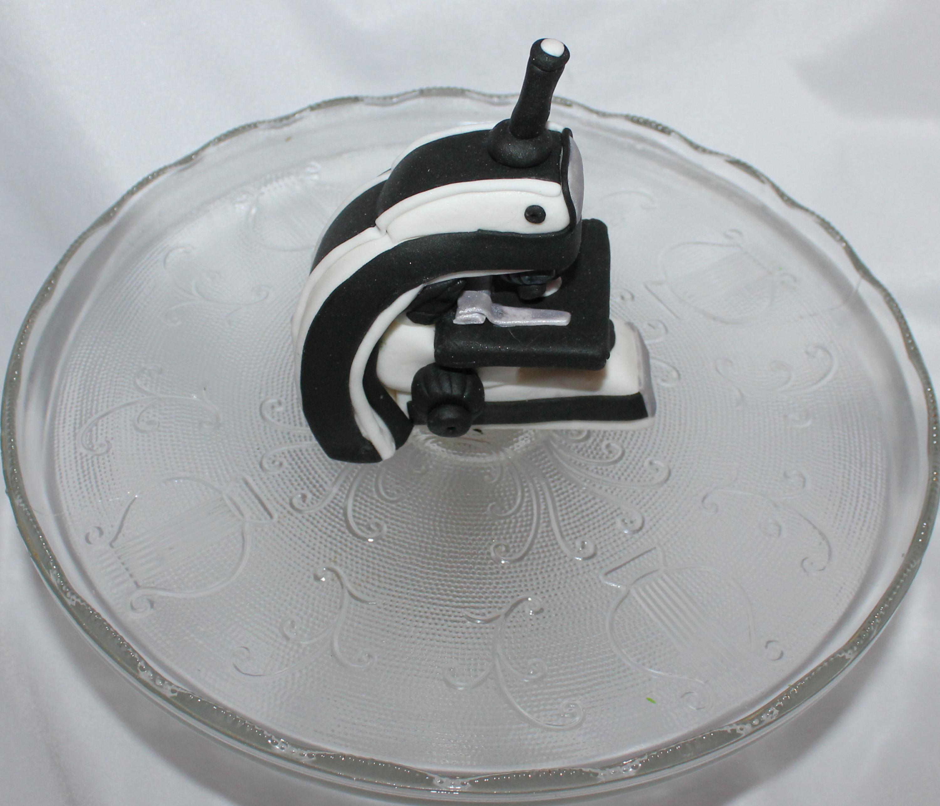 Fondant Microscope Cake Topper, Mad Scientist Birthday, Doctor ...