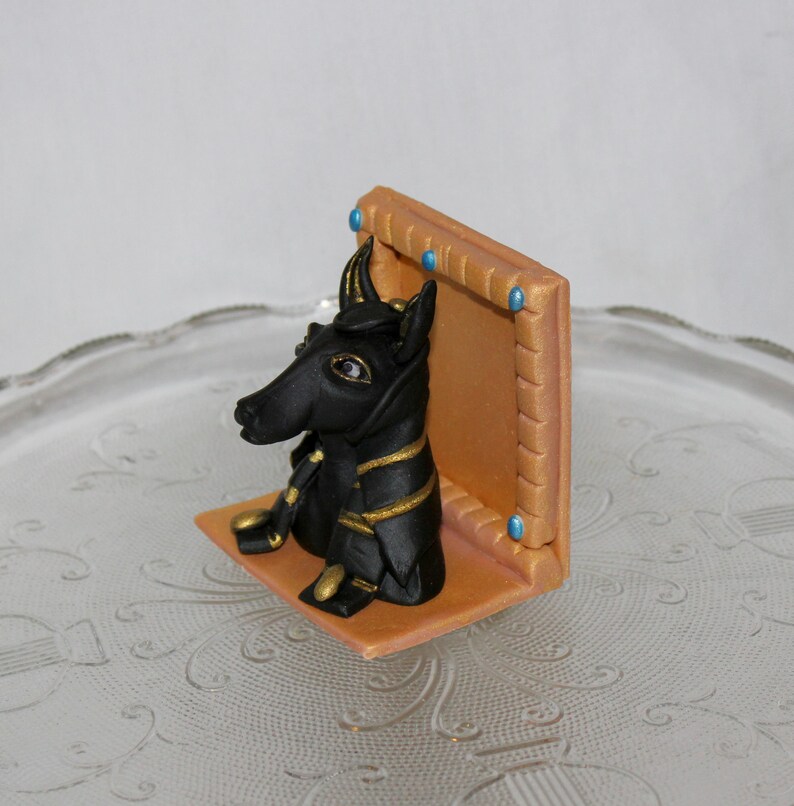 Fondant Anubis Cake Topper Anubis Topper Egyptian Cake Etsy