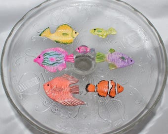 Fondant Tropical Fish Cake Topper, Under the Sea, Ocean Baby Shower, Mermaid Birthday, Clownfish