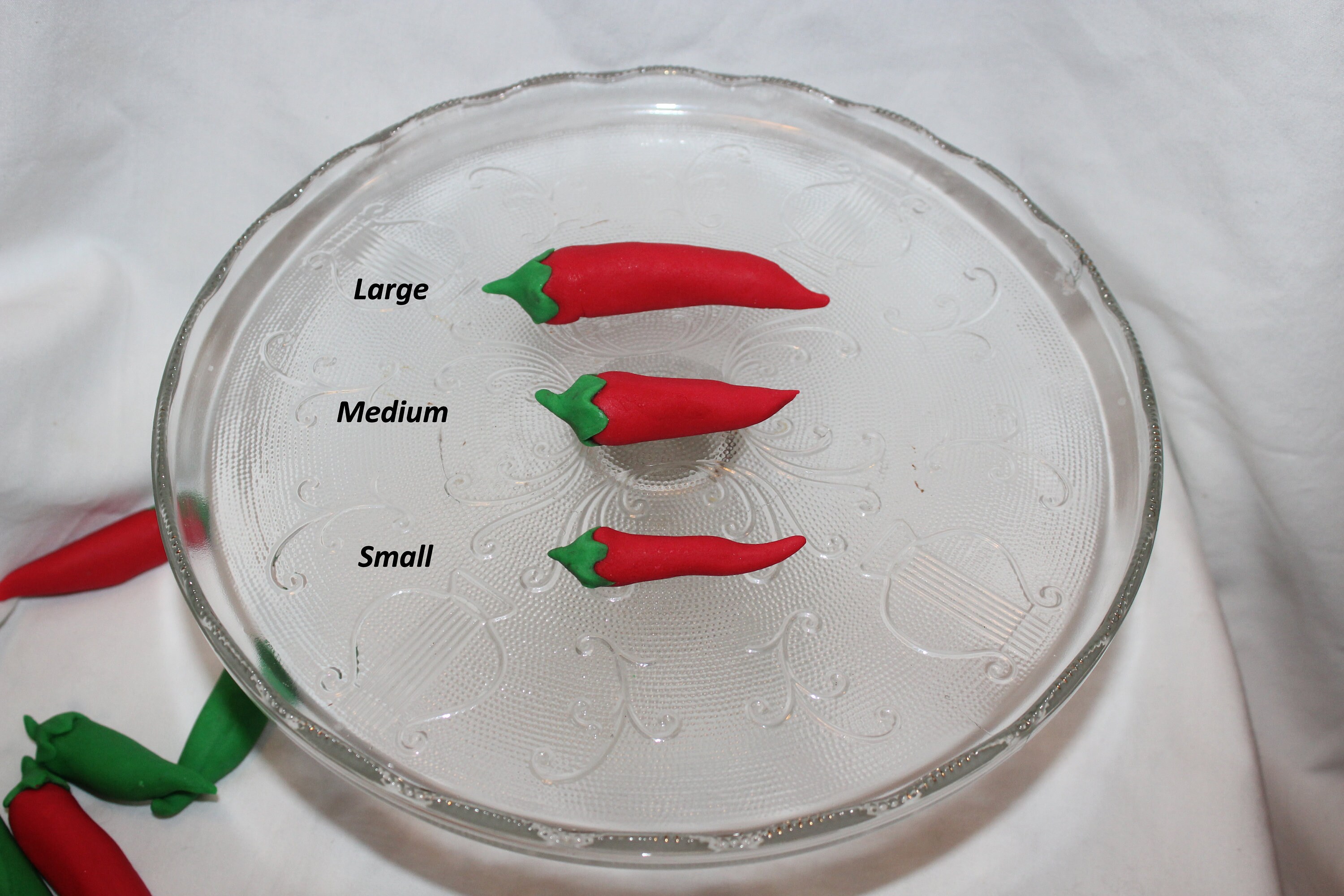 Fondant Chili Pepper Cake Topper Chili Pepper Topper Chili Etsy