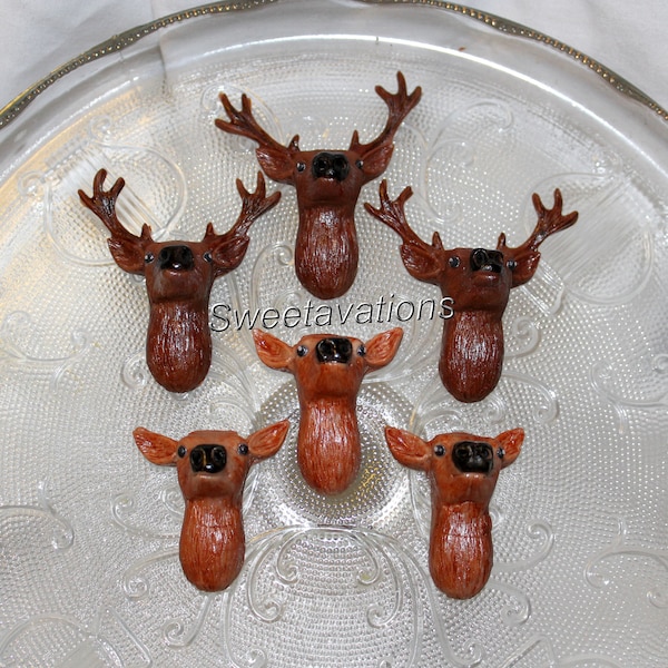 Fondant Deer Cake Topper - Deer Topper - Fondant Buck - Woodland Animal Topper - Hunting Cake Topper - Hunting Birthday - Hunter Baby Shower