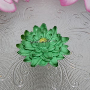 Sugar Flower Lotus Cake Topper Lotus Topper Fondant Lotus Fondant Lily Pad Fondant Flower Fondant Water Lily Water Lily Topper image 5