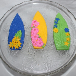 Fondant Surfboard Cake Topper - Surfboard Topper - Surfing Cake Topper - Surfing Birthday - Surfboard Cake - Surfer Topper - Beach Cake