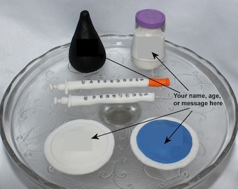 Fondant Estheticians or Aesthetician Cake Topper, Spa Birthday, Skin Care Theme, Dermatologist, Cosmetic Injection
