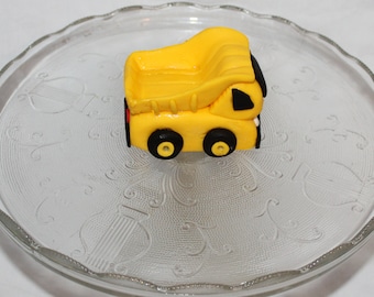 Fondant Dump Truck Cake Topper, Construction Birthday, Excavator, Bulldozer, Backhoe