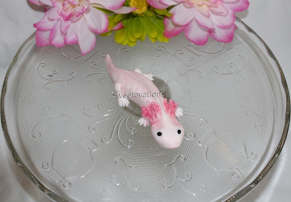 Fondant Axolotl Cake Topper Fondant Salamander Fondant Reptile Axolotl  Mexican Walking Fish Axolotl Birthday Axolotl Theme -  Denmark