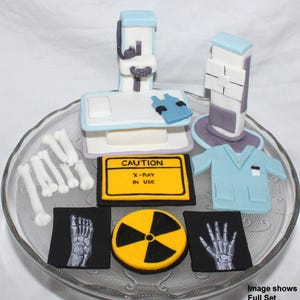 Fondant Radiology Cake Topper - Fondant Medical - Fondant X-ray - Radiology Technician - Radiology Tech - Doctor Topper - Medical Graduation