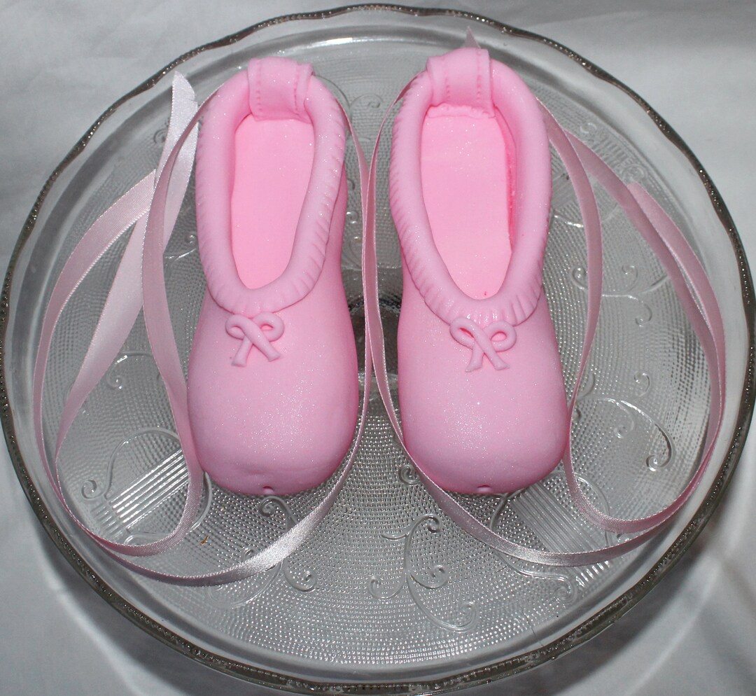Fondant Ballet Shoes Cake Topper Ballet Shoe Topper Etsy