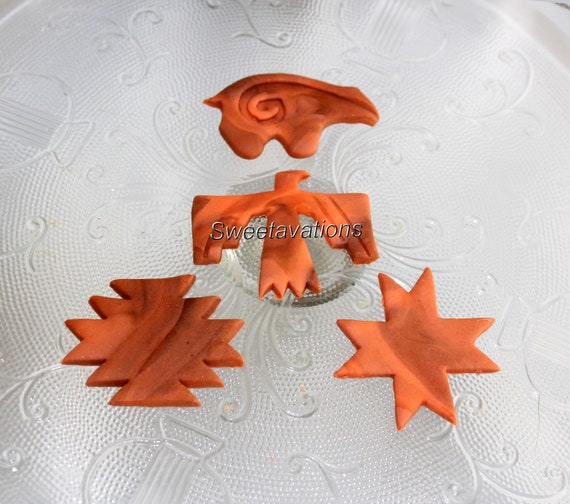Fondant Native American Cake Toppers Native American Cupcake Etsy