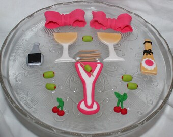 Fondant Girls Night Out Cake Topper, Margarita Birthday, Diva Theme, Bachelorette Party