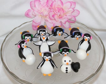 Fondant Penguin Cake Topper - Penguin Topper - Penguin Party - Penguin Cake - Penguin Theme - Penguin Baby Shower - Penguin Birthday