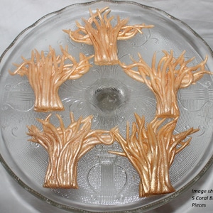Fondant Coral Cake Topper - Coral Topper - Under the Sea Topper - Under the Sea Birthday - Ocean Cake - Mermaid Party - Mermaid Cake