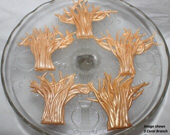 Fondant Coral Cake Topper, Hand-Sculpted Under the Sea, Ocean Baby Shower, Mermaid Birthday