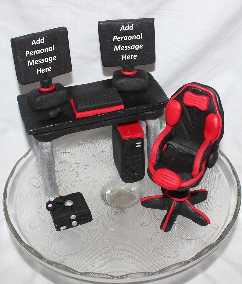 Fondant Gaming Chair Gaming Chair Topper Fondant Chair Etsy
