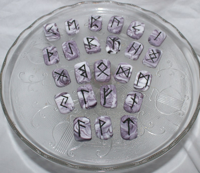 Fondant Runes Cake Topper Gothic Cake Topper Norse Cake Topper Viking Cake Topper Wiccan Cake Topper Wiccan Birthday Runes Theme image 1