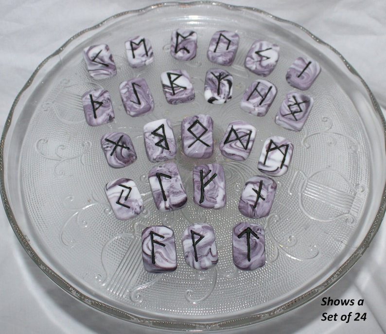 Fondant Runes Cake Topper Gothic Cake Topper Norse Cake Topper Viking Cake Topper Wiccan Cake Topper Wiccan Birthday Runes Theme image 7