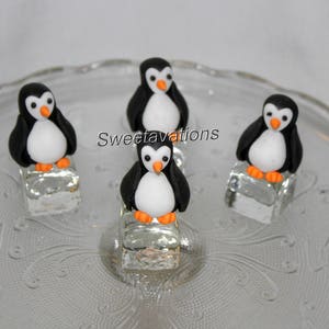 Fondant Penguin Cake Topper - Penguin Cupcakes - Penguin Topper - Penguin Party - Penguin Theme - Penguin 1st Birthday - Penguin Baby Shower