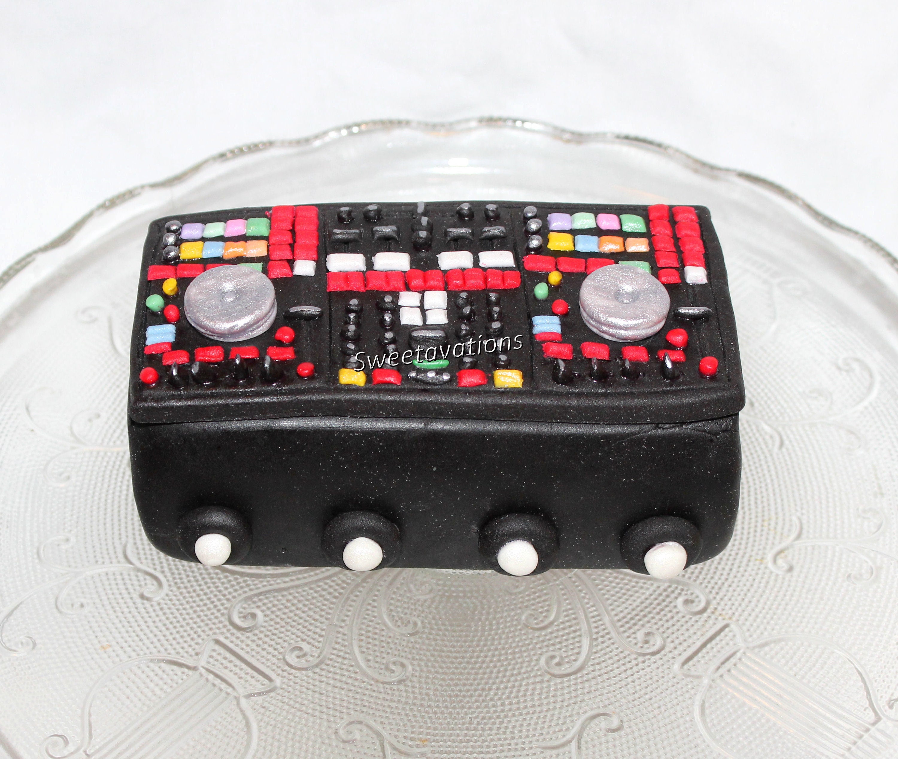 Fondant DJ Cake Topper DJ Topper Disc Jockey Topper | Etsy
