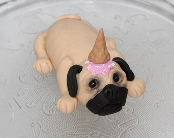 Fondant pug cake topper outlet