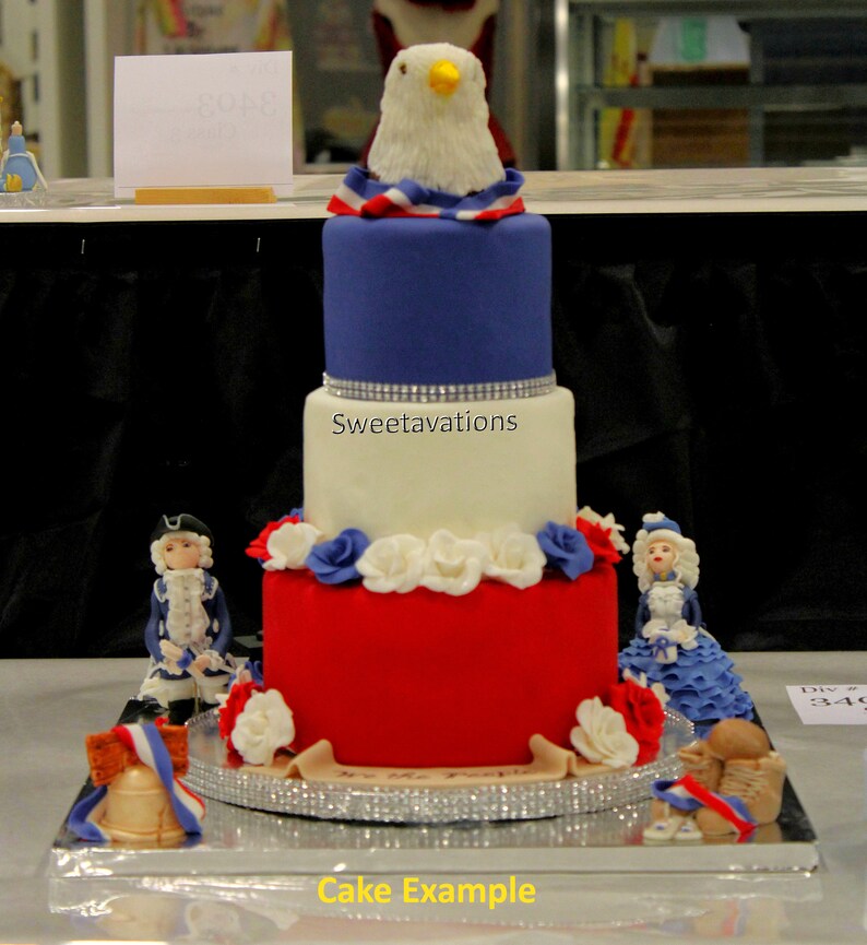 Fondant Eagle Cake Topper Eagle Topper Fondant Bird Etsy