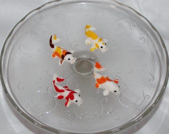 Fondant Koi Fish Cake Topper, Gardening Cake, Ornamental Carp, Goldfish