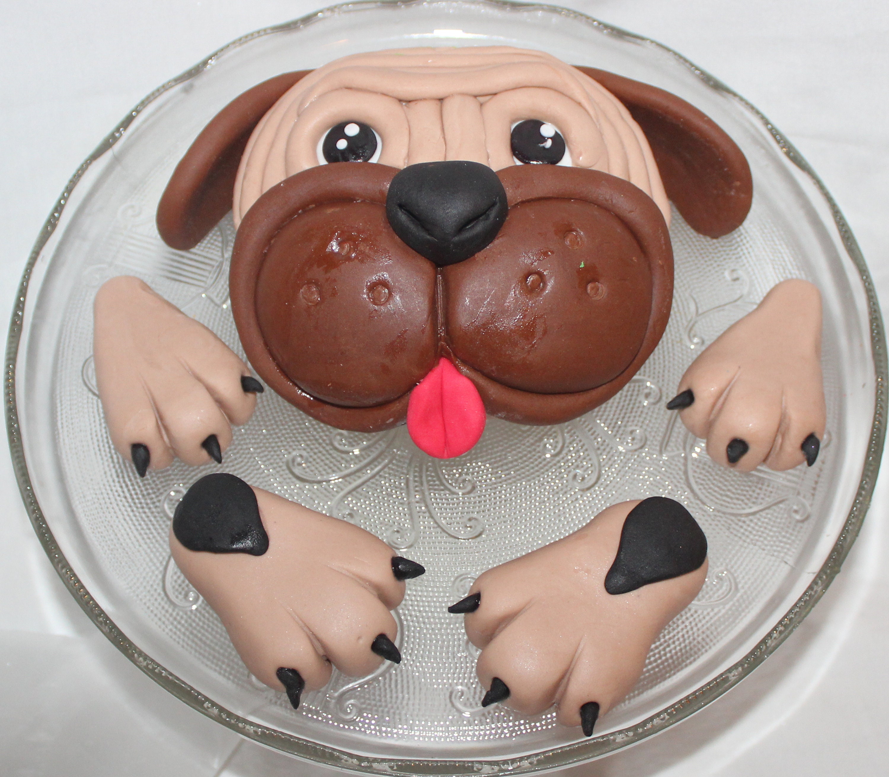 Pug face outlet cake