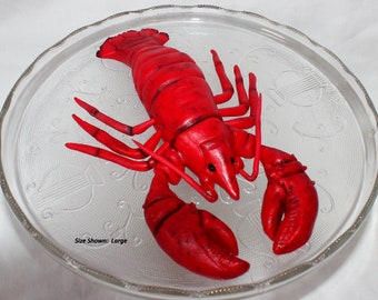 Fondant Lobster Cake Topper - Lobster Topper - Lobster Cake - Under the Sea Cake - Nautical Cake Topper - Ocean Cake - Fondant Crawfish