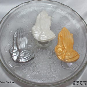 Fondant Praying Hands Cake Topper - Christian Cake Topper - Christening Cake Topper - Baptism Cake Topper - Christian Cake Decoration