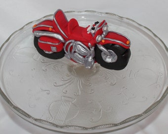 Fondant Motorcycle Cake Topper - Motorcycle Topper - Fondant Biker - Biker Topper - Motorcycle Cake - Motorcycle Birthday - Biker Birthday