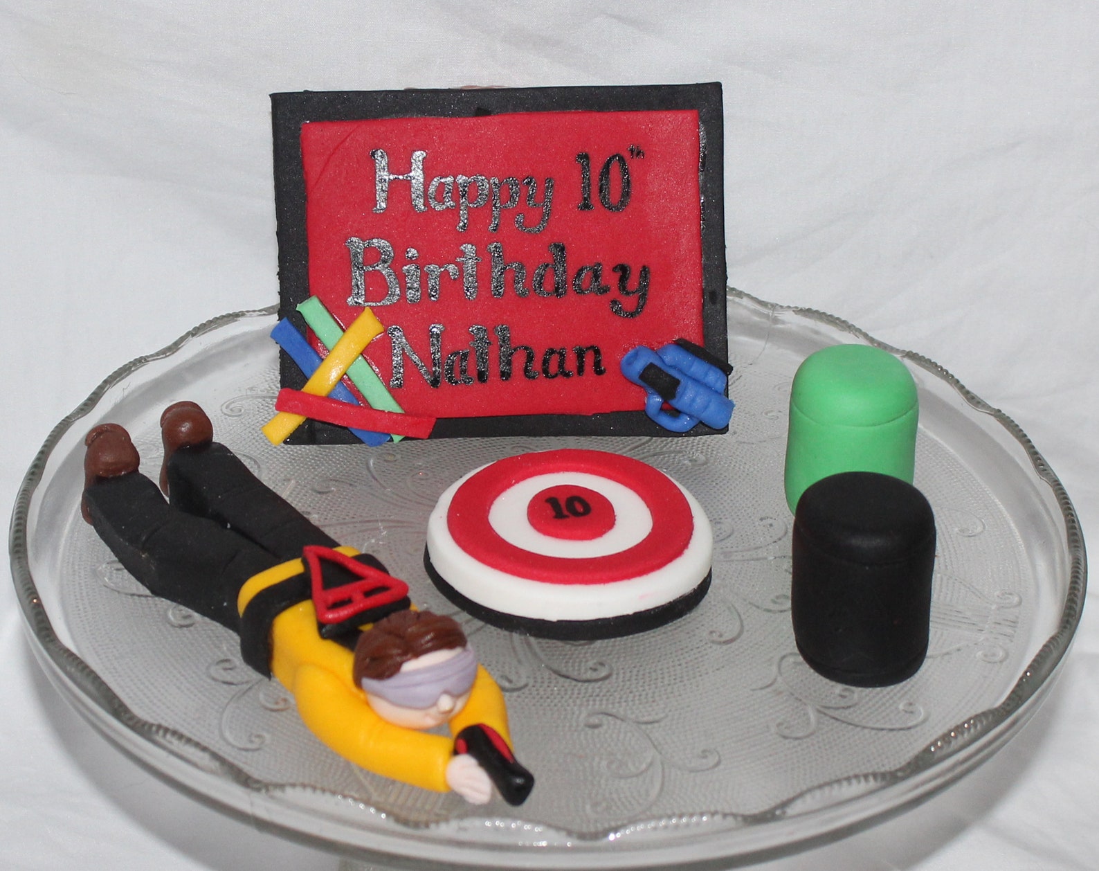 Fondant Laser Tag Cake Topper Laser Tag Topper Fondant Etsy