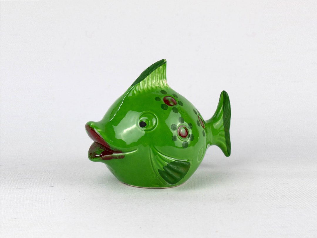 Spardose Fisch Keramik 60er Jahre Vintage Mid Century Etsy.de