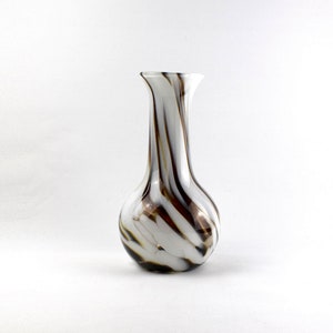 Glass vase by Carlo Moretti for Opaline Florence around 1970 hand-blown vintage