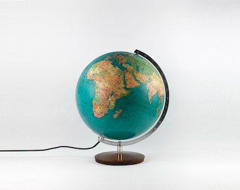 JRO Globus Wechselbild 60er Jahre Typ C ø32cm Vintage