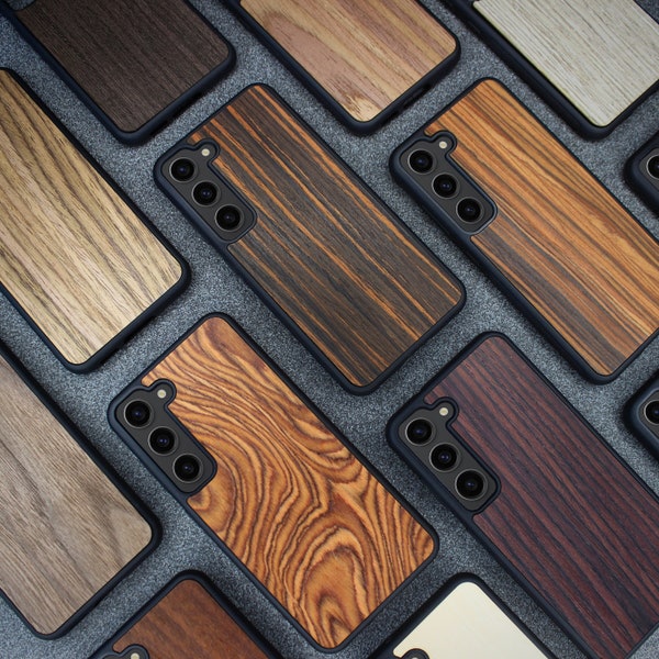 Real Wood Samsung Galaxy S24 Ultra, S24 Case, S23 FE, S23 Plus, S22 Ultra, S21 FE, S20 FE, S20, A55, A35, A25, A24, A15, A05S, S10e