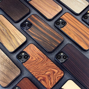 Real Wood iPhone MagSafe Case 15 Pro Max, 15 Plus, 14 Pro Max, 13 Pro Max, 13 Mini, 12 Pro Max, 11 Pro, SE, XR, XS Max