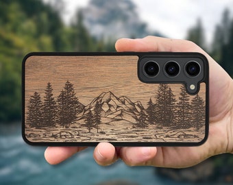 Nature - Wooden Case Galaxy S24 Ultra, S24 Case, S23 FE, S23 Plus, S22 Ultra, S21 FE, S20 FE, S20, A55, A35, A25, A24, A15, A05S, S10e