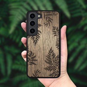 Fern - Wooden Case Galaxy S25 Edge, S25 Ultra, S25 Case, S24 FE, S24 Plus, S23, S22, S21 FE, S20 FE, A56, A36, A26, A55, A35, A25