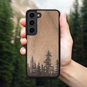 Woodland - Wooden Case Galaxy S25 Edge, S25 Ultra, S25 Case, S24 FE, S24 Plus, S23, S22, S21 FE, S20 FE, A56, A36, A26, A55, A35, A25, S10e