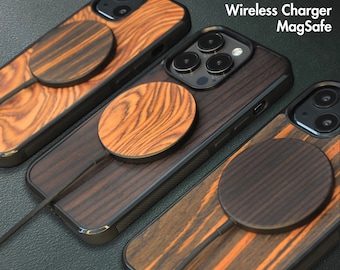 Wood MagSafe Wireless Charger: 15W Fast Charging Pad