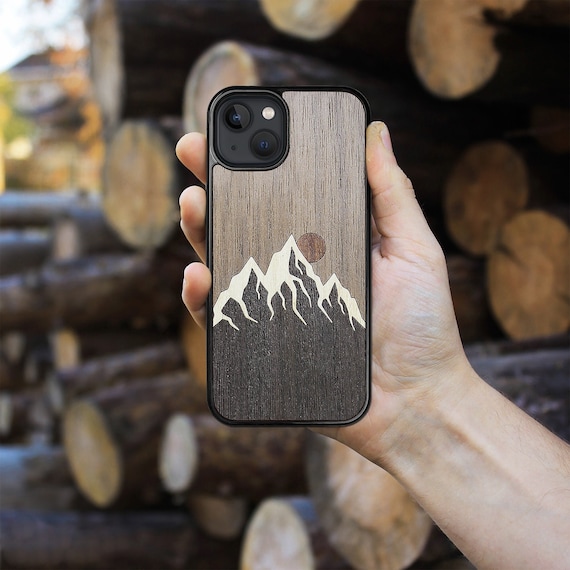 Mountain Wooden iPhone Magsafe Case 15 Pro Max 15 Plus 14 - Etsy