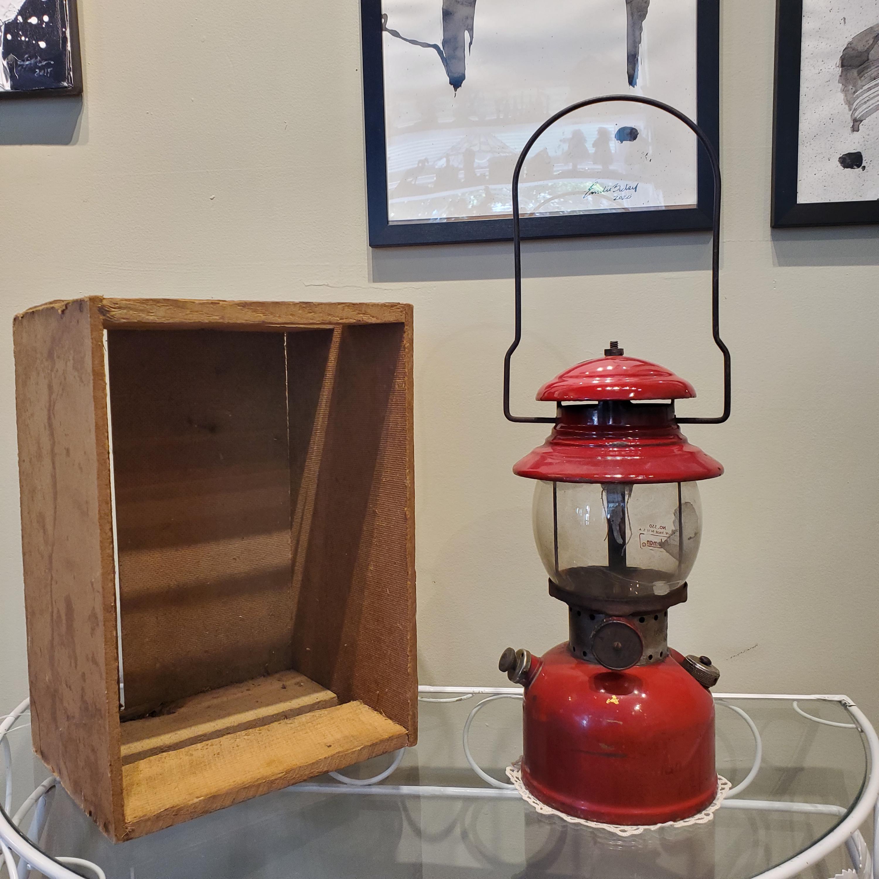 ライト・ランタン Coleman Globe No. 550 Made in USA Coleman Model 200 T-66 Oil Lamp Globe No. 550 | Green Camping Lamp