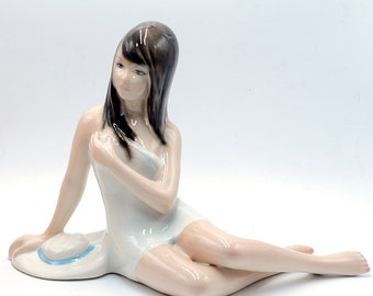 FREE shipping Canada & USA - 20&quot; Favaro Cecchetto ceramic sculpture from Italy 1971 signed MINT condition