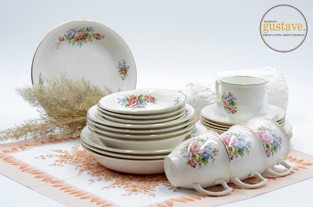 Springtime Dinnerware Springtime Dinnerware Set by Crownford | England. 22kt Gold Rim and ...