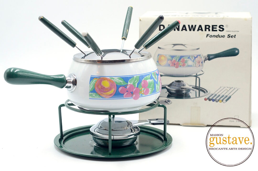 Vintage Danawares Fondue Set 1980 in Original Box for 6 Etsy