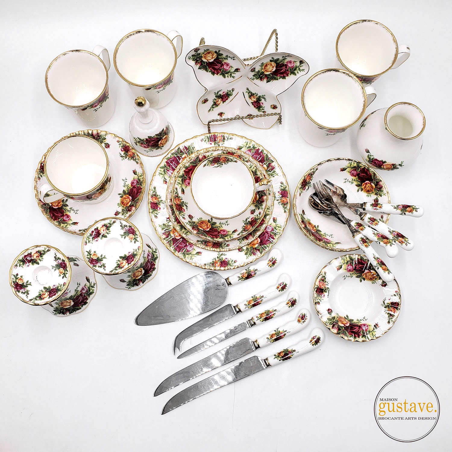 Royal Albert Fine Bone China Dinnerware Set | Old Country Roses
