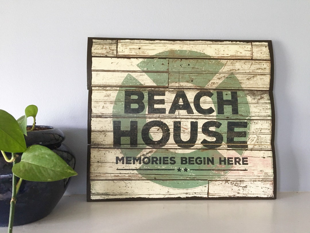 DISCOUNTED Beach House Wooden Wall Decor, Beach Wooden Wall Art, Ocean Wood Art, Wood Décor