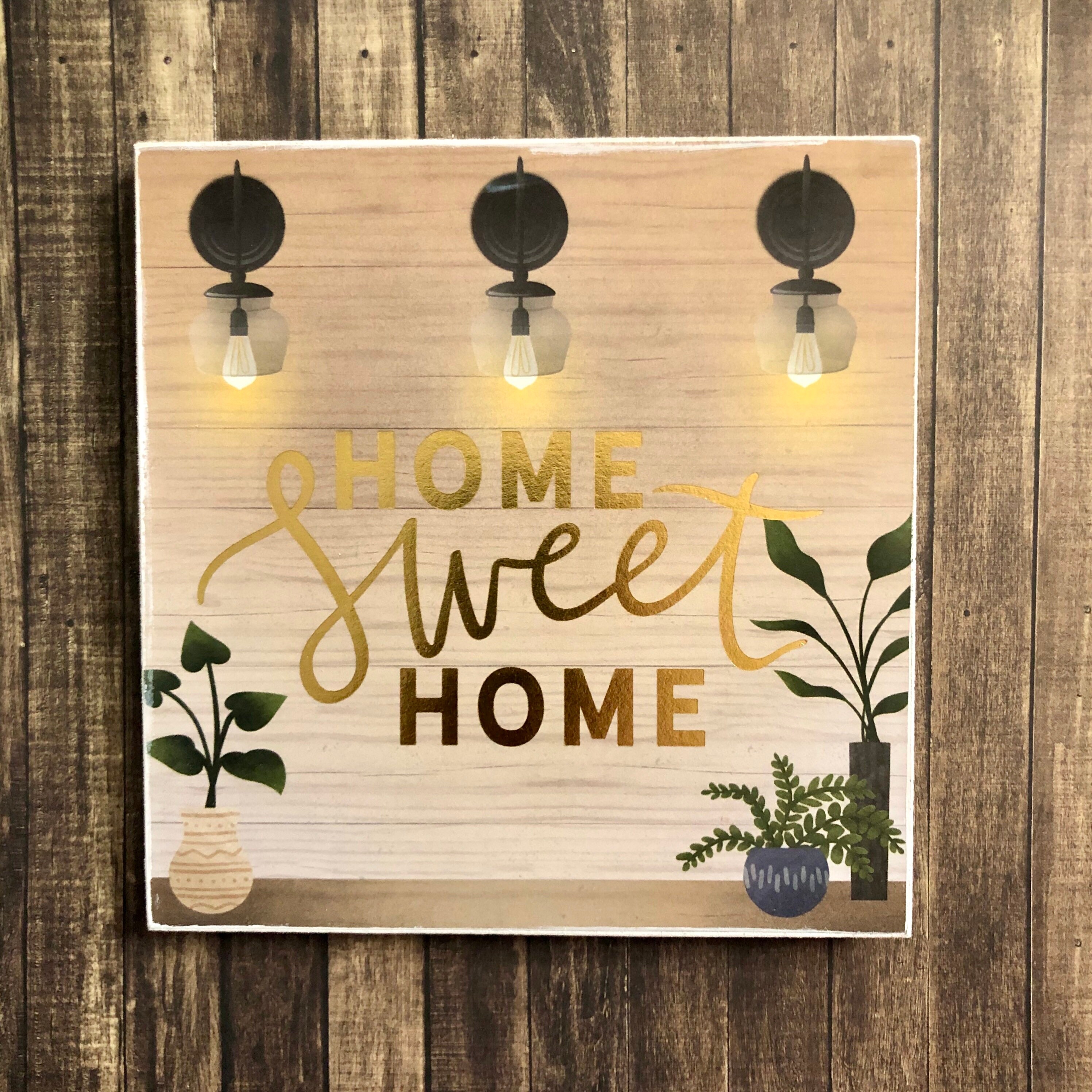 Home Sweet Home, Letrero De Madera