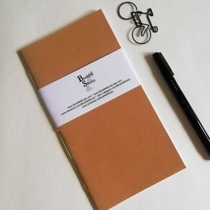 Carnet de notes Travellers - KRAFT - Carnet de notes Midori - Regular Standard Wide B6 Personal A6 Pocket Notes Passport Micro - N390